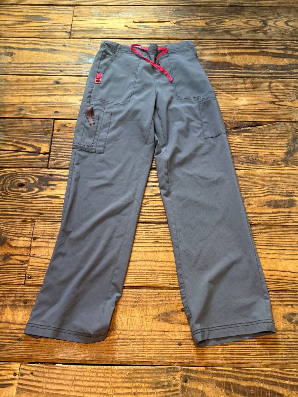Carhartt Force Drawstring Scrub Pants Gray Pink Women's Size Small C52110